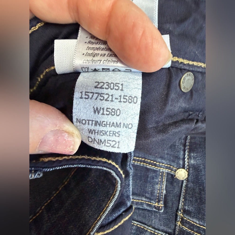 PAIGE Edgemont Zip Detail Skinny Jeans Dark Wash Size 25 NWT - Picture 9 of 11